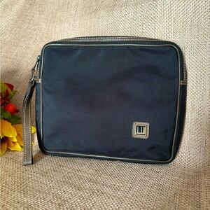 Dunhill black clutch bag.  EUC